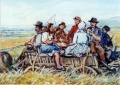 Bauernwagen, Feldarbeiter - WK:0597