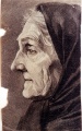 Portret (Frauenporträt, eine alte Frau, Profil) - WK:0964