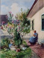 Hofpartie mit Oleander - WK:1393
