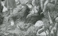 Detail aus dem Triptychon "Rast" Pfälzer Tracht -liegender Mann und stillende Frau - WK:0376
