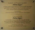 Stefan-Jäger-Museum Gedenktafel