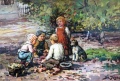 Spielende Kinder - WK:0834