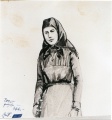 Junge Frau mit Schirm - WK:0914