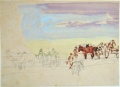 Marktszene, Pferdewagen - WK:1475