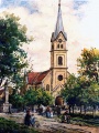 Hatzfeld, vor der Kirche - WK:0427