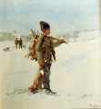 Treiber mit Jagdbeute - WK:0572