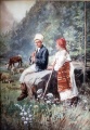 Rumänisches Hirtenpaar - WK:0428
