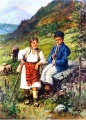 Rumänisches Hirtenpaar - WK:0330