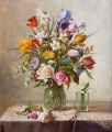 Blumenstrauß in der Glasvase - WK:0084