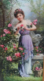 Dame mit roten Rosen - WK:2367